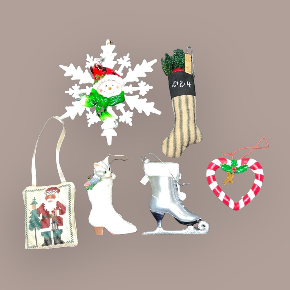 Vtg Mixed Christmas Ornament Lot